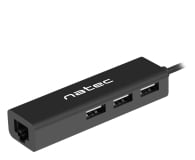 Natec HUB USB 2.0 DRAGONFLY 3-PORTY + RJ45 - 1470246 - zdjęcie 2